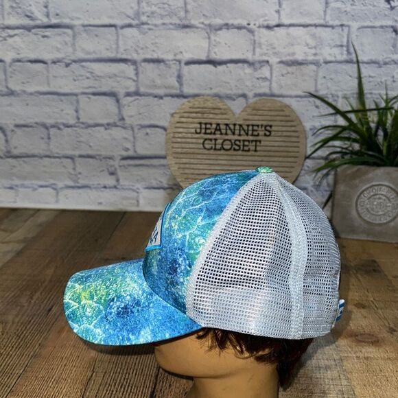 New Costa Del Mar Mossy Oak Coastal Mens Trucker Snapback Cap Hat - Picture 7 of 8